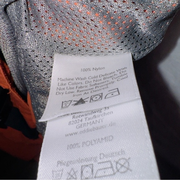 Men's Eddie Bauer Orange Mesh Liner Nylon Swim Trunks size XL - Picture 4 of 5